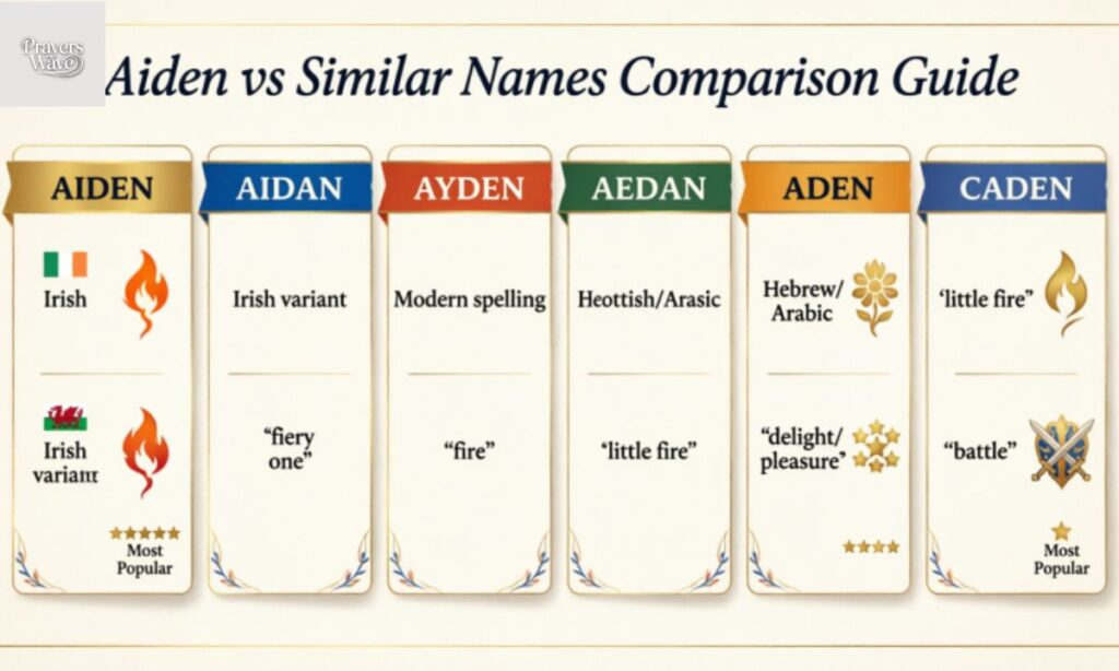 Aiden vs Similar Names — Comparison Guide