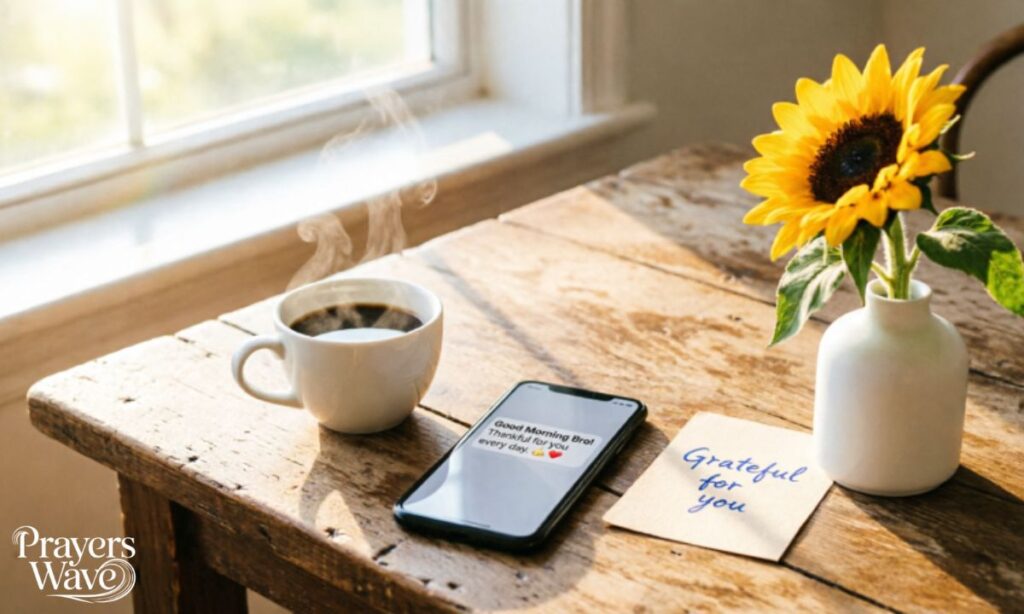 Expressing Gratitude in Good Morning Messages for Brother