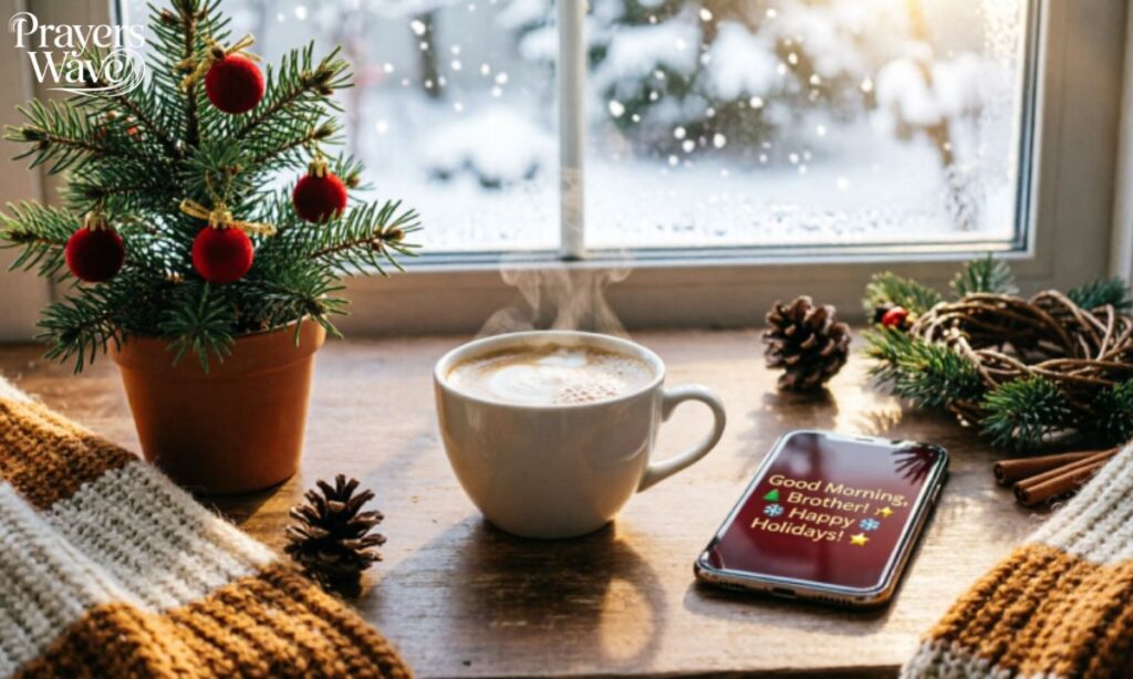 Holiday Greetings for Good Morning, Brother